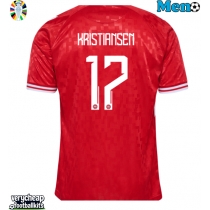 Denmark Victor Kristiansen #17 Replica Home Shirt Euro 2024 Short Sleeve